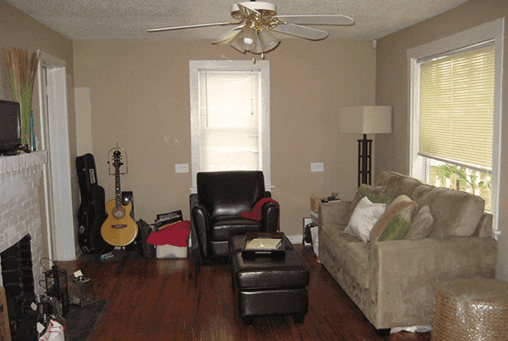 Westchester home before Stetson staging